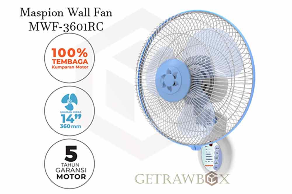 Maspion Wall Fan MWF-3601RC 