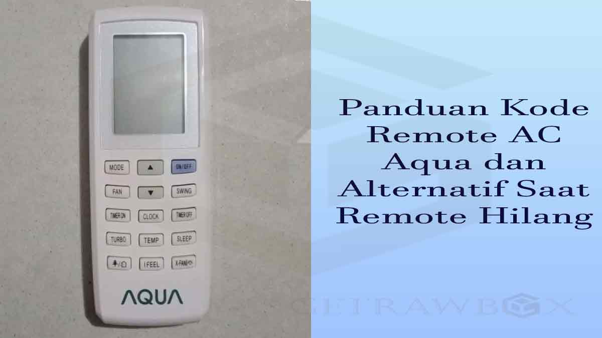 Kode Remote AC Aqua