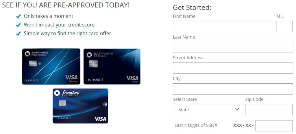 How Get Pre Approved for Chase Credit Cards
