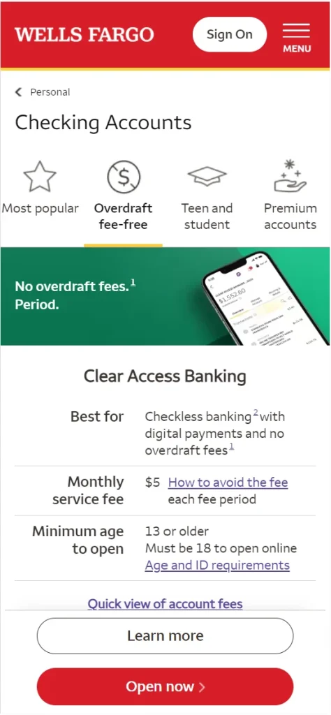 Philip Williamson › Wells Fargo Checking Pages