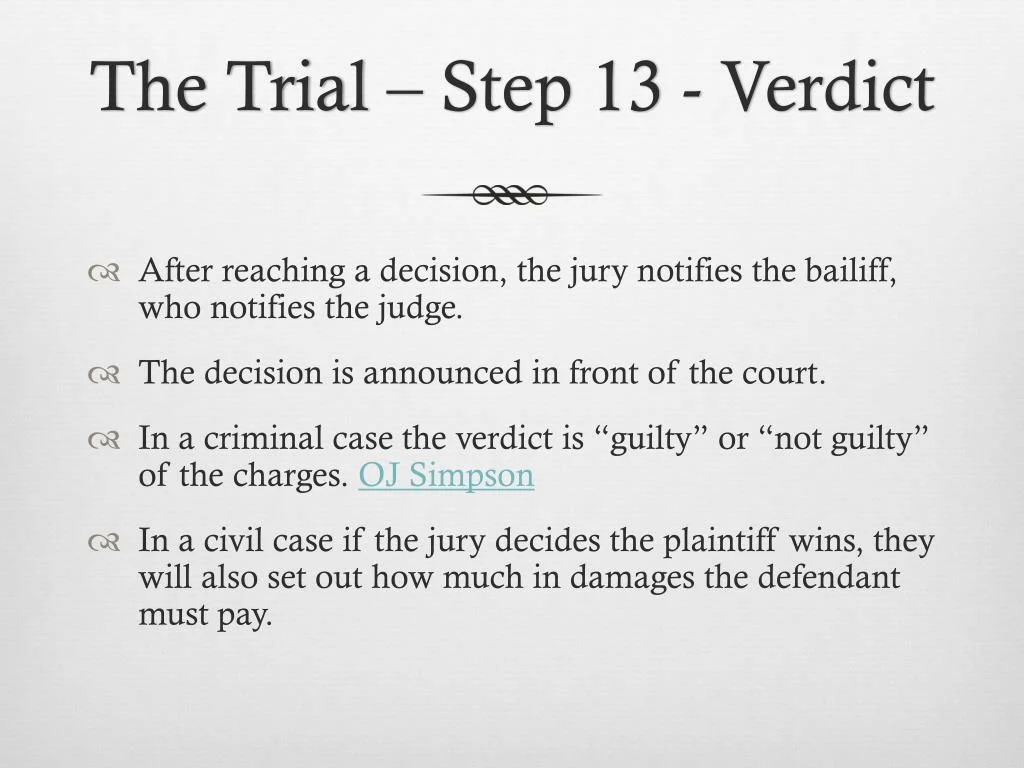 PPT - Trial Court Process PowerPoint Presentation, free download - ID