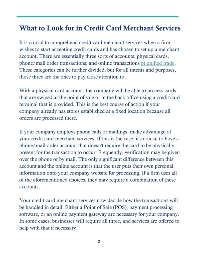 PPT - What to Look for in Credit Card Merchant Services PowerPoint