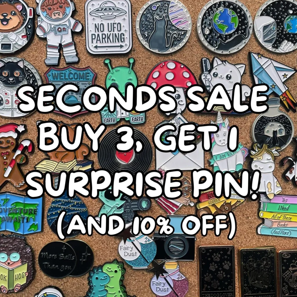 2025 Enamel Pins Seconds Sale – Imperfect Pins | Discount Pins With