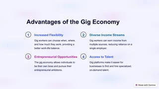 Flexible Income Streams and the Gig Economy