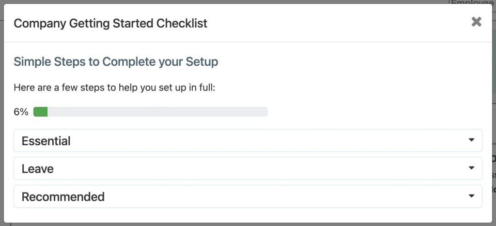 Getting Started Checklist - Payroll Help