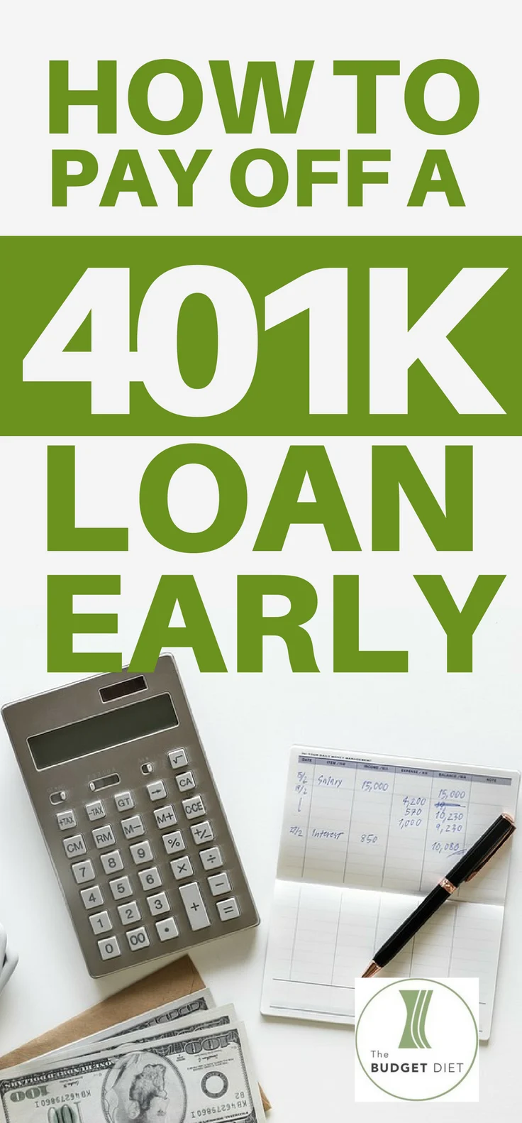 How to Pay Off a 401K Loan Early | 401k loan, Loan, Personal loans