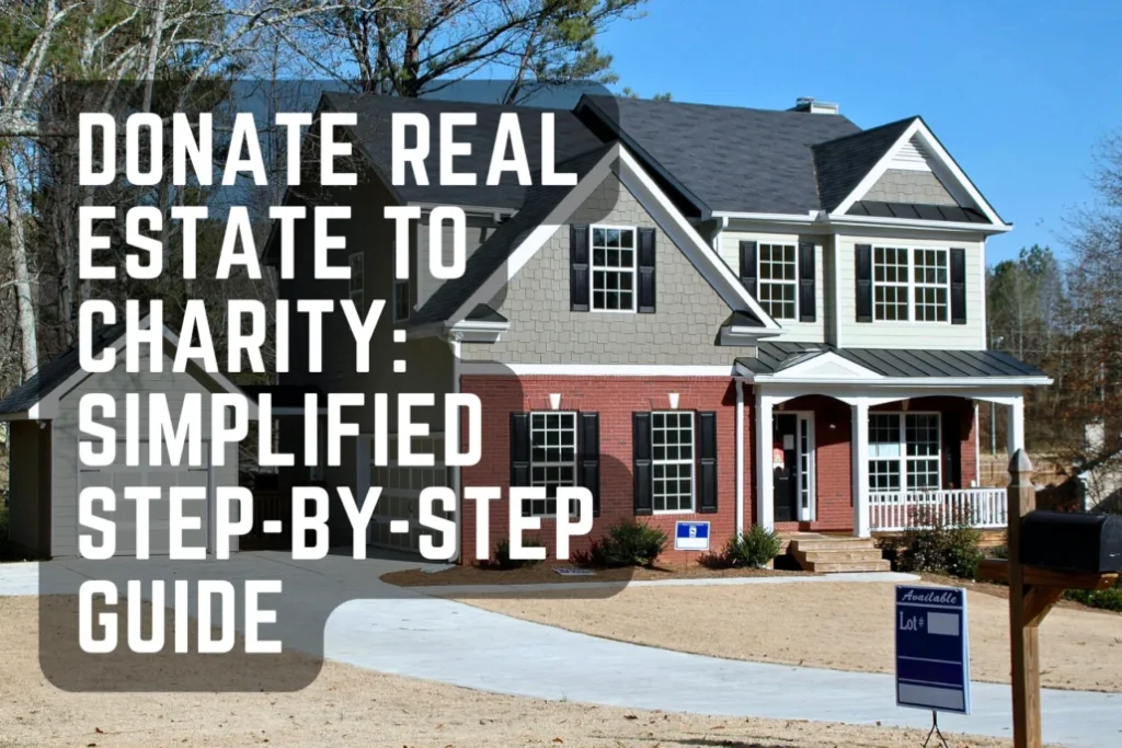Steps to complete a real estate donation