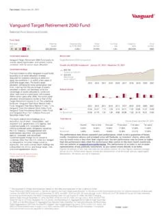 vanguard target retirement 2040 fund fact sheet – Overview