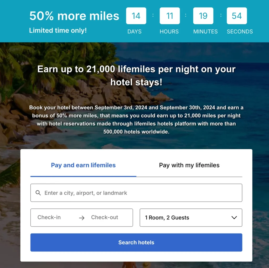 Booking Group Hotels dengan Miles
