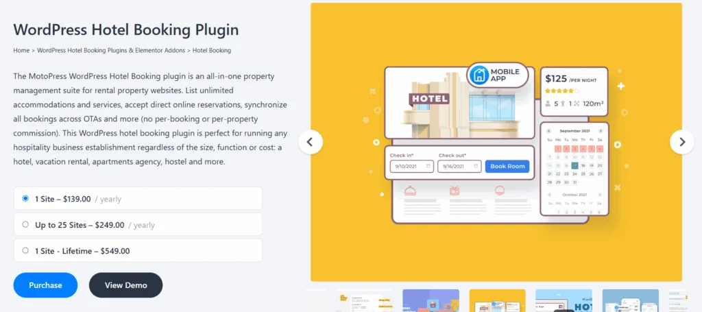 Popular WordPress Online Hotel Booking Plugins