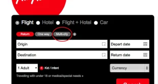 Air Asia Flight Booking Process
