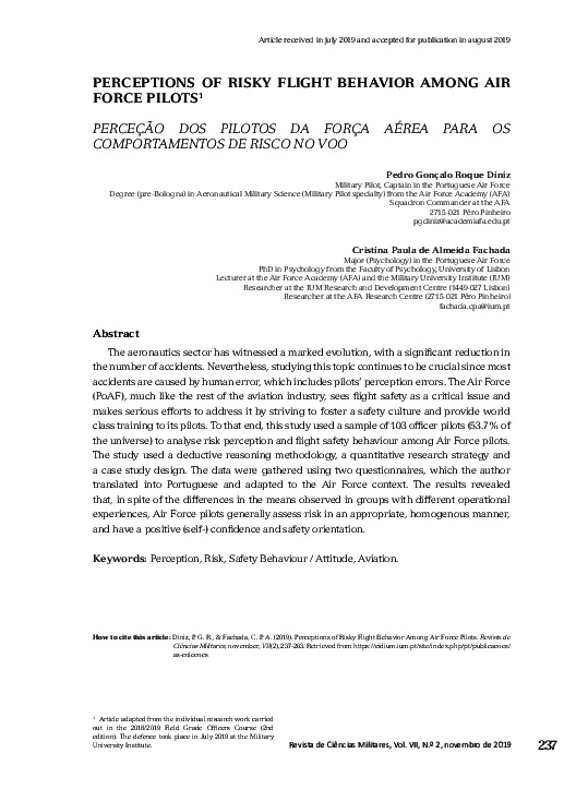 Applications of Flight Behavior Research