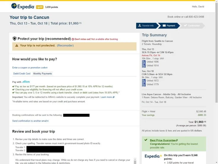 Benefits of Expedia Book Now Pay Later Hotels