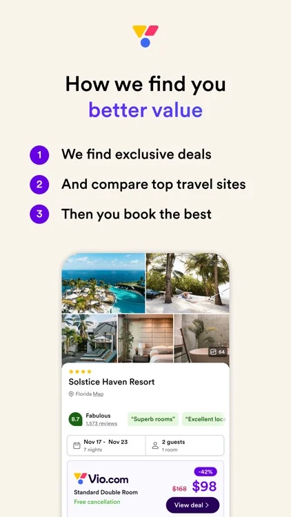 Benefits of Vio com Hotel Booking
