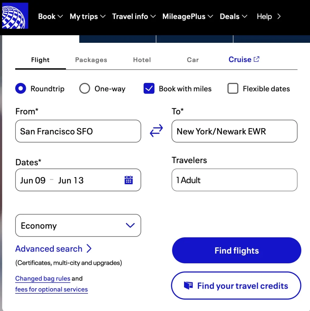 Booking a United Flight with Miles: A Step-by-Step Guide