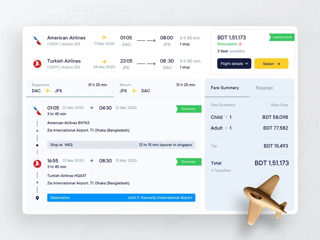 Booking Multi Airline Flights Online