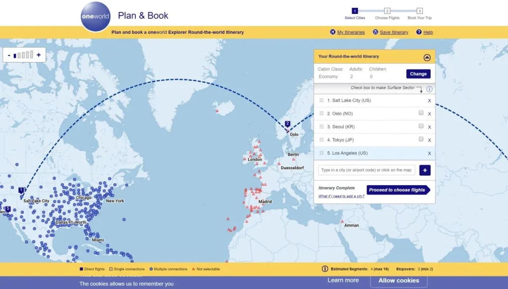 Booking Multi-Destination Flights