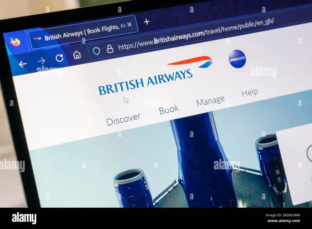 British Airways Flights Booking Process
