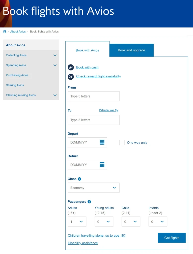 How to Book a Flight with Avios