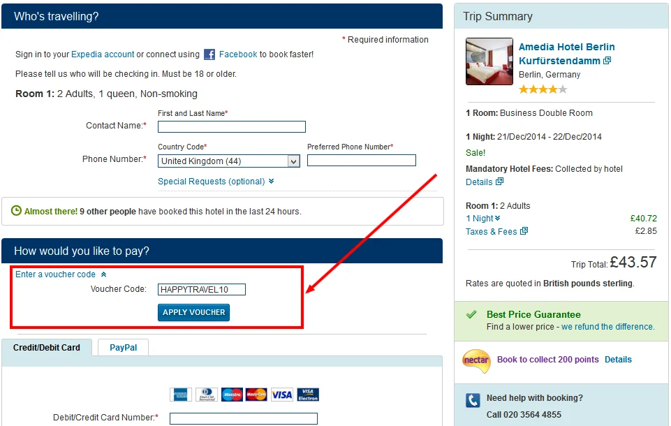 How to Use an Expedia Hotel Booking Promo Code