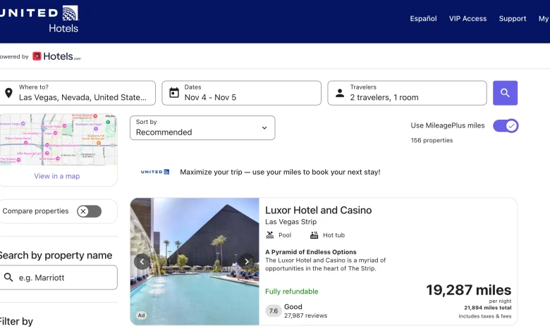 How to Use United Miles to Book a Hotel