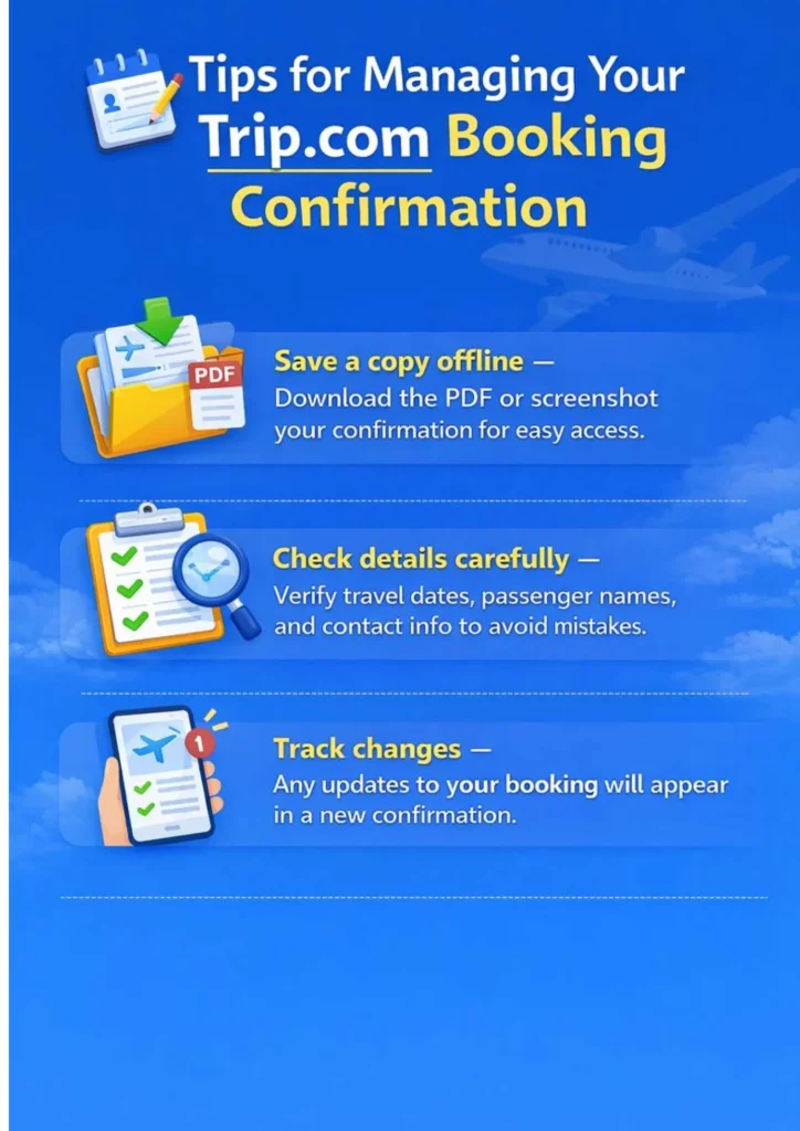 Managing Your Booking