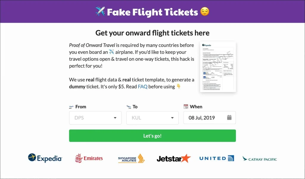 Understanding Fake Flight Booking