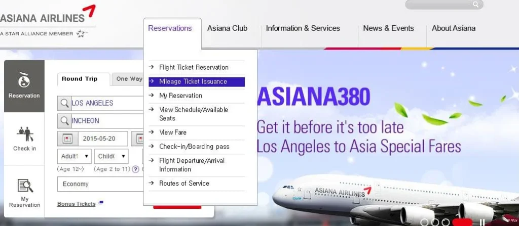 Booking a Flight with Asiana Airlines